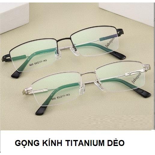 Khung kính hợp kim titanium siêu dẻo viền cước KT0367 mạ crom cực sang và cao cấp