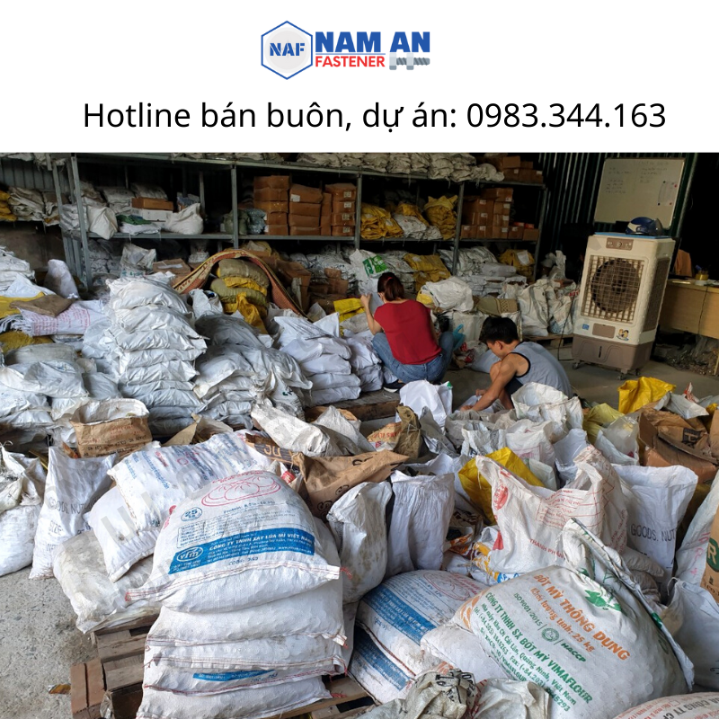 3 Con Bu lông tai cẩu M12, M16, M20, M24, bulong móc cẩu Mạ trắng hàng đẹp chuẩn