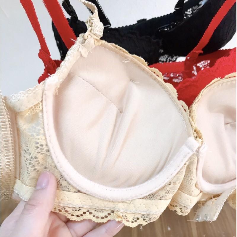 Áo Ngực Ren Nổi Độn Dày Nâng Đẩy, Tạo Khe