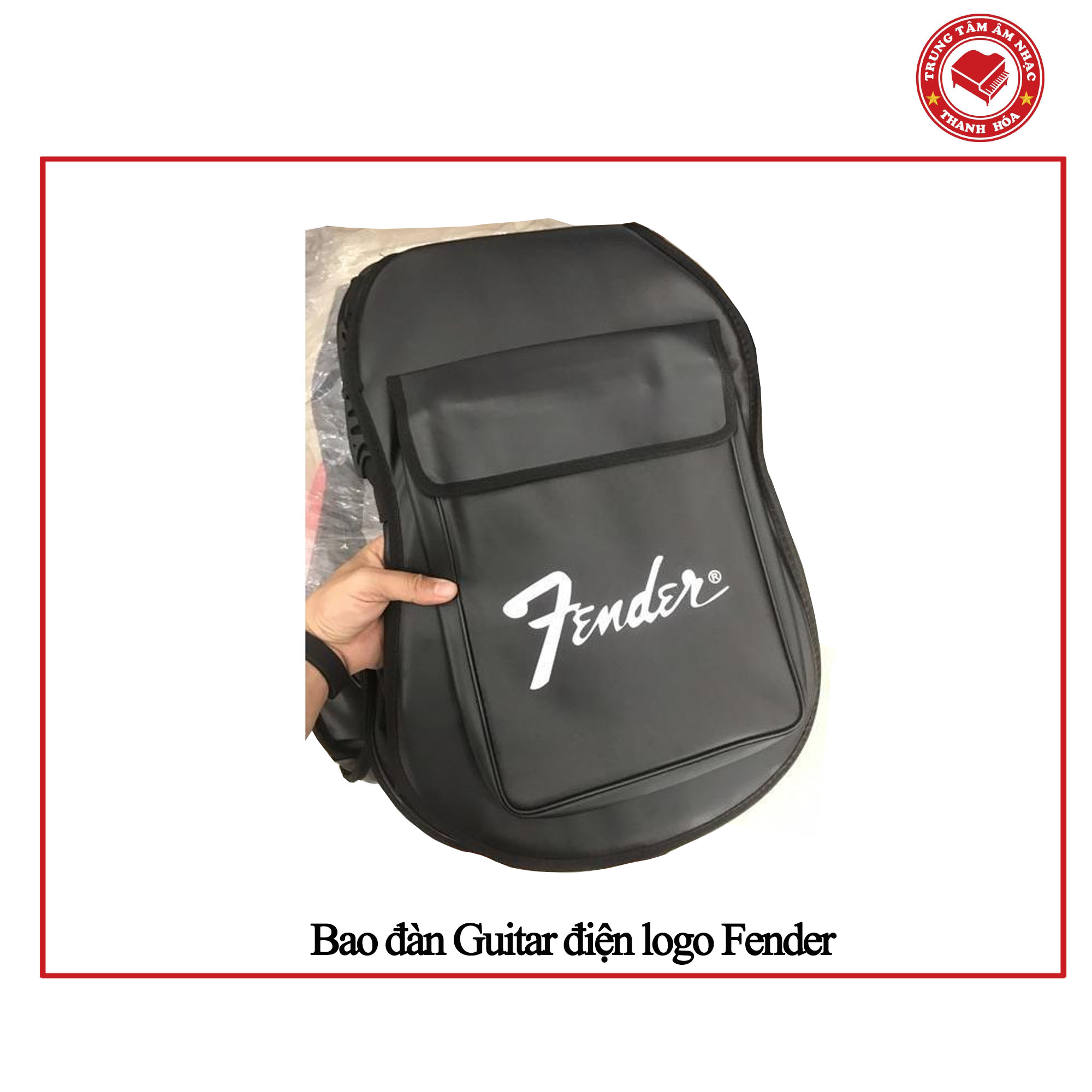 Bao da 3 lớp dành cho đàn Guitar điện logo fender