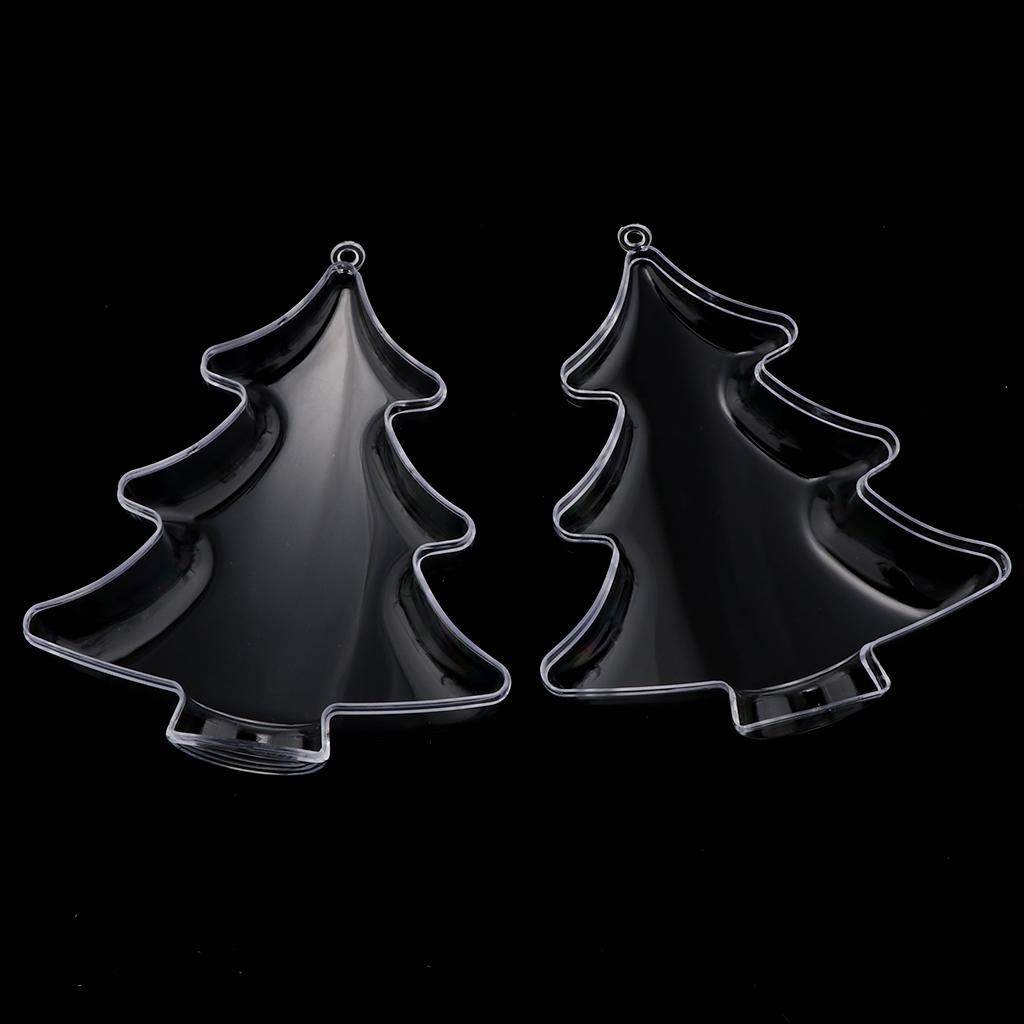 12pcs Acrylic Christmas Tree Candy Box Gift Box Christmas