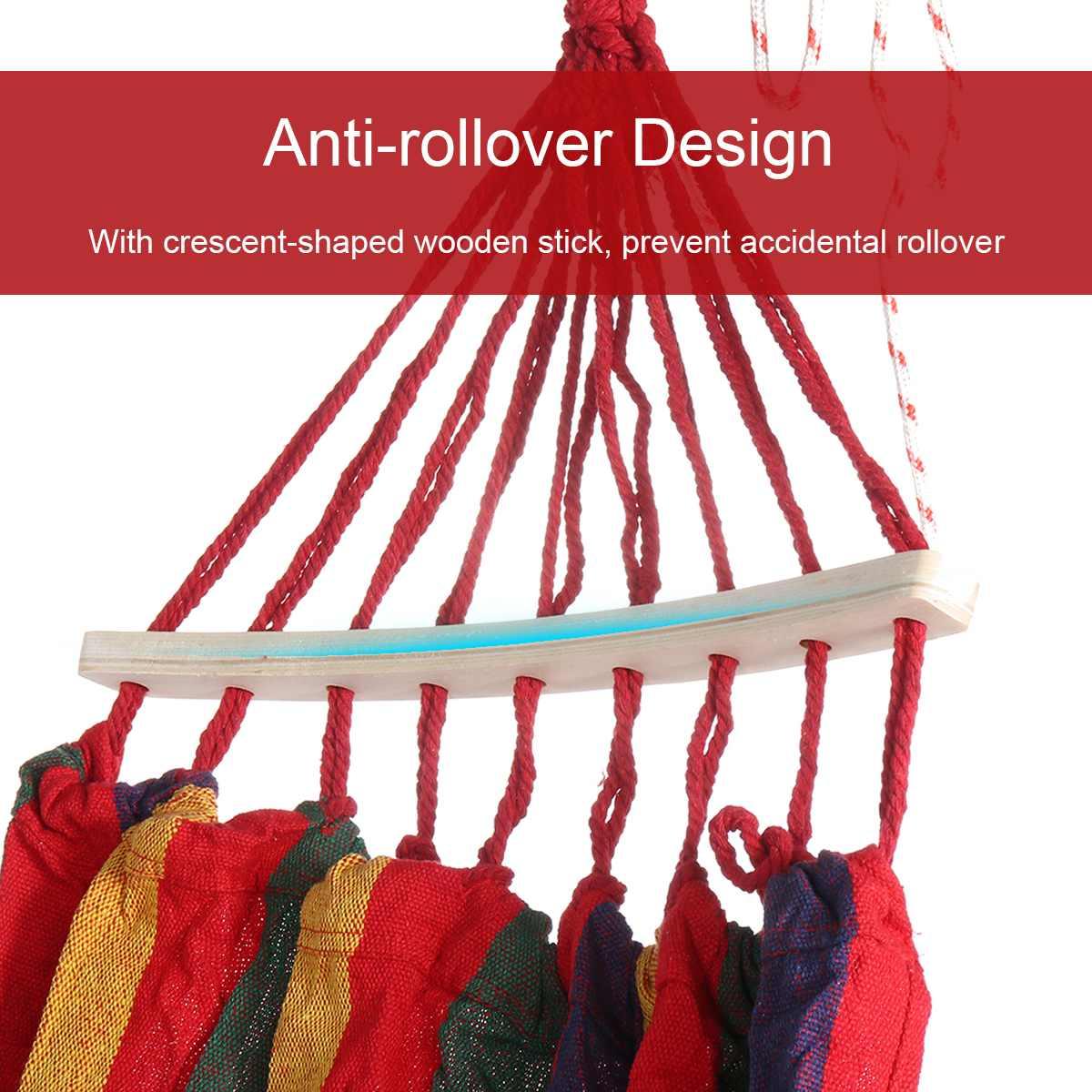 Di Động Canvas Võng Travelling Dã Ngoại Ngoài Trời Dài Bằng Gỗ Ghế Cắm Trại Treo Giường Bàn Ghế Sân Vườn Với Ba Lô