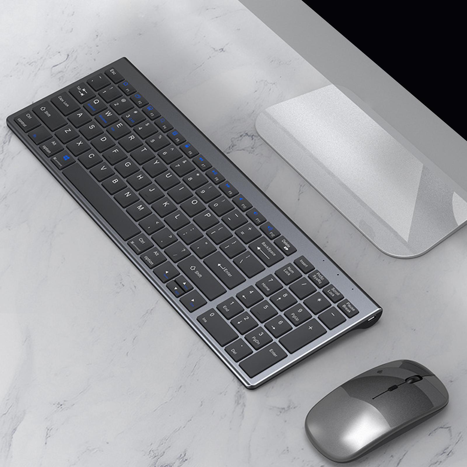 Silent Portable MIni Keyboard Universal Computer Gray