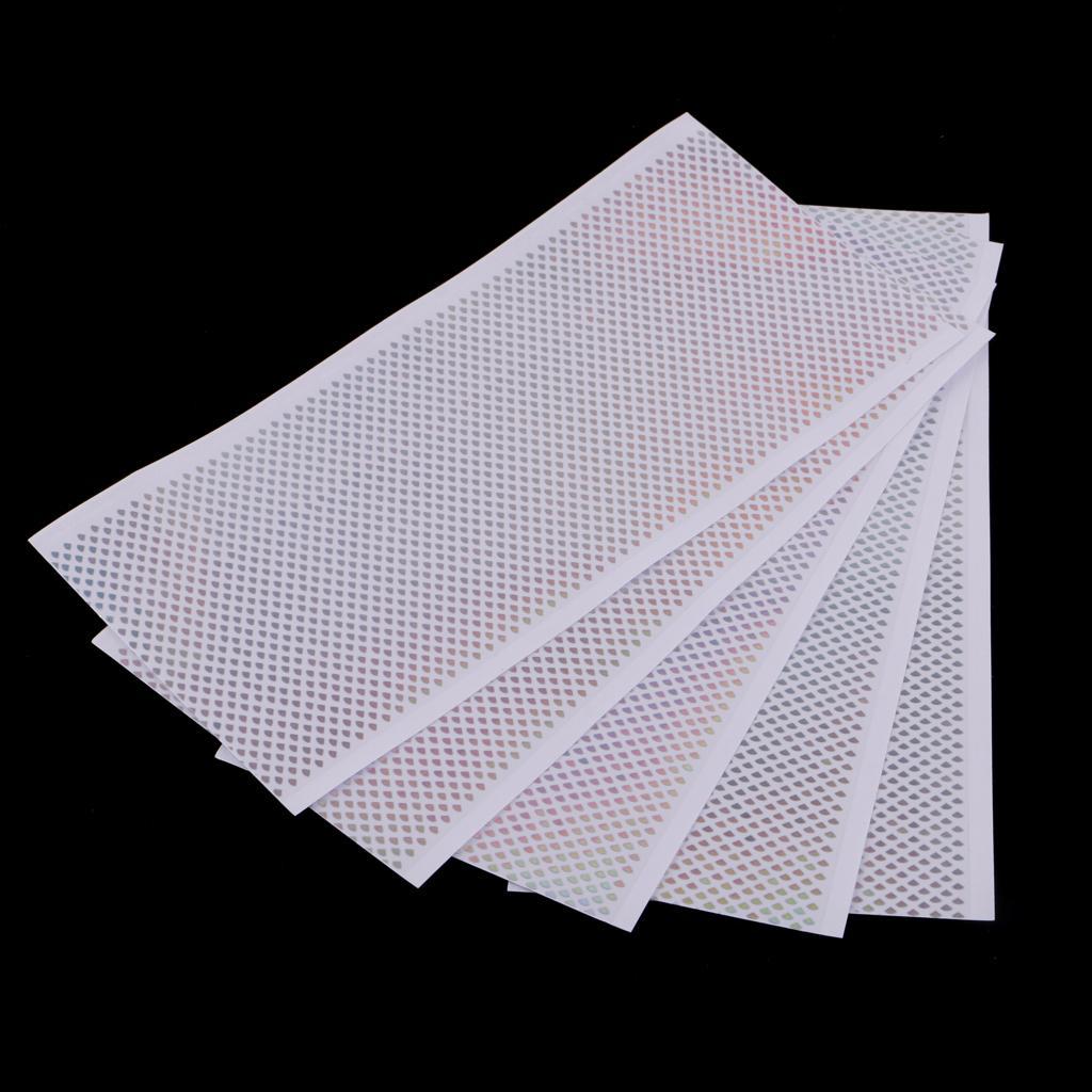 5pcs Fishing Lure Tape Fish Scales Holographic Reflective DIY Tackle Craft