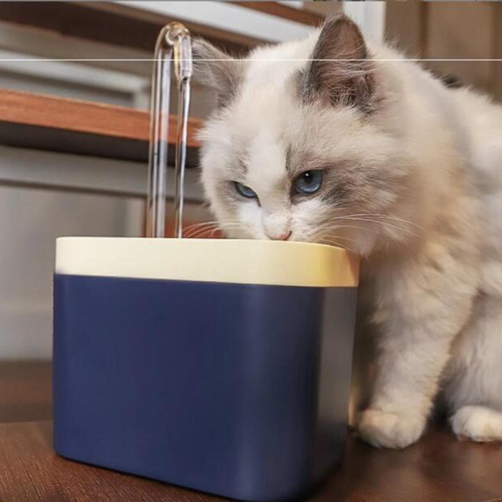 Automatic Water Fountain, Pet Cat Water Dispenser Silent USB Drinking Water Bowl