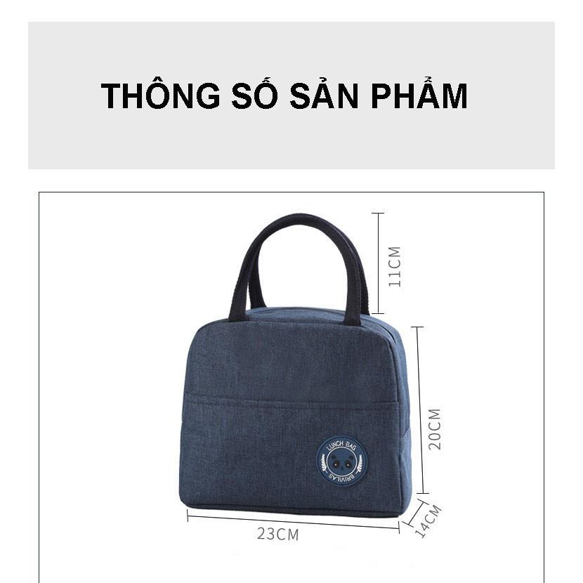 Túi Đựng Hộp Cơm Cao Cấp LUNCHBAG Vải POLYESTER Nhiều Họa Tiết Dễ Thương