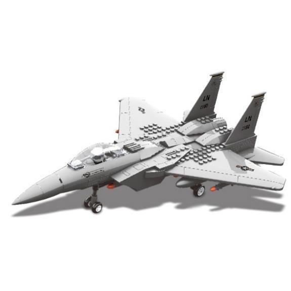 Lắp Ráp Ghép Hình Máy Bay AirForce Chiến Đấu, Hàng Cao Cấp, Nhựa ABS Siêu Bền Chắc, 270 Chi Tiết, Cỡ Đại Dài 38cm 4004