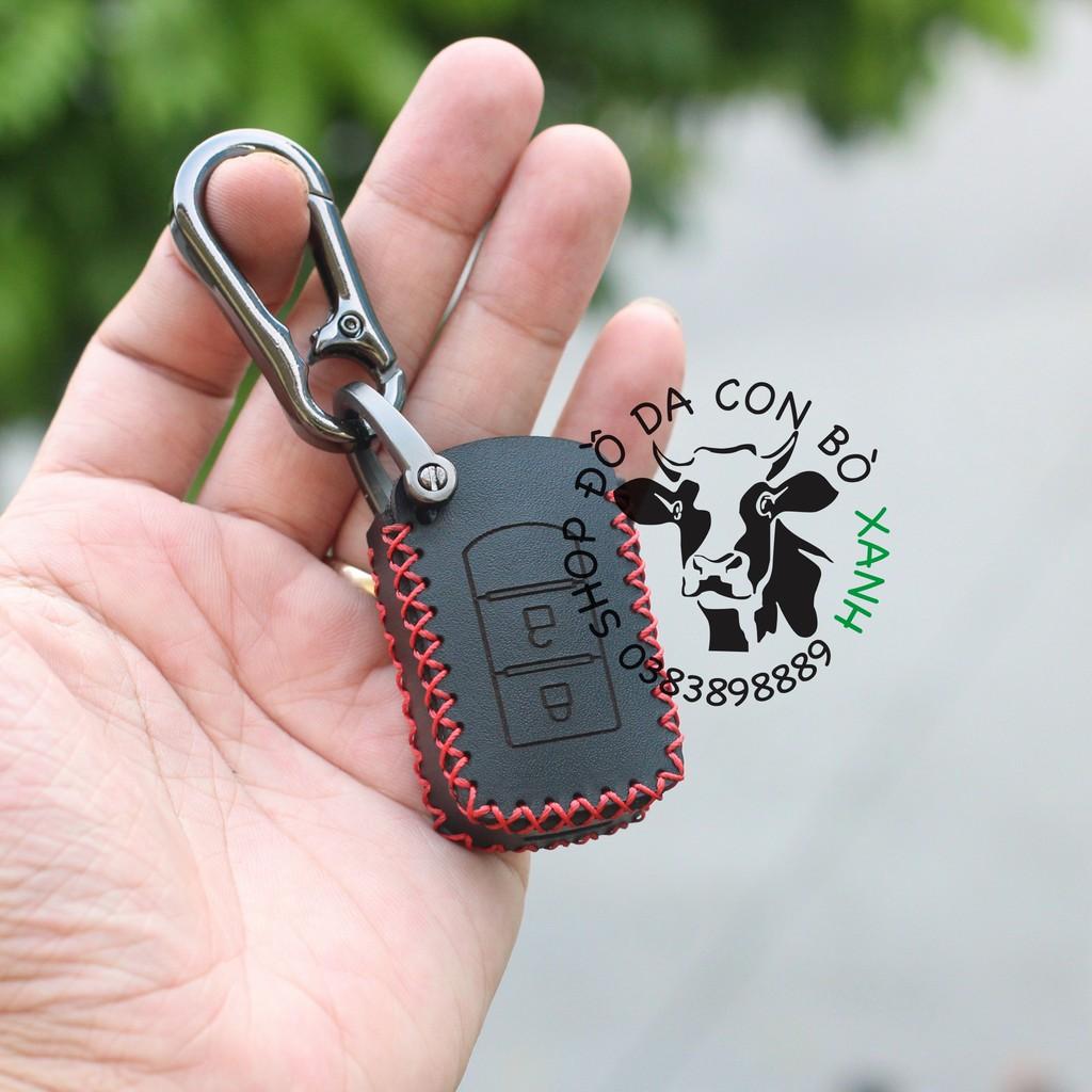 Bao da dành cho Chìa Khoá Mitsubishi Xpander, Triton, Attrage, Mirage, Lancer handmade Da Thật 002