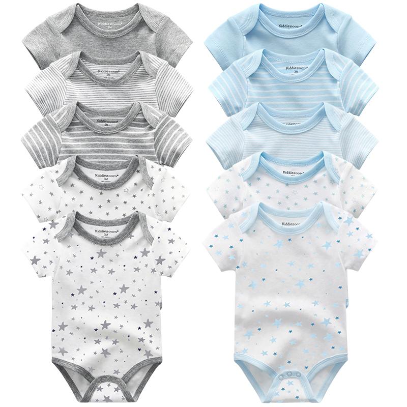 Sơ Sinh Bé Trai Quần Áo 5 Ngôi Sao In Hình Trẻ Sơ Sinh Bodysuit Áo Mùa Hè Bé Gái Áo Liền Quần Bộ Kids Cho Bé Trang Phục Của Ropa para Bebes