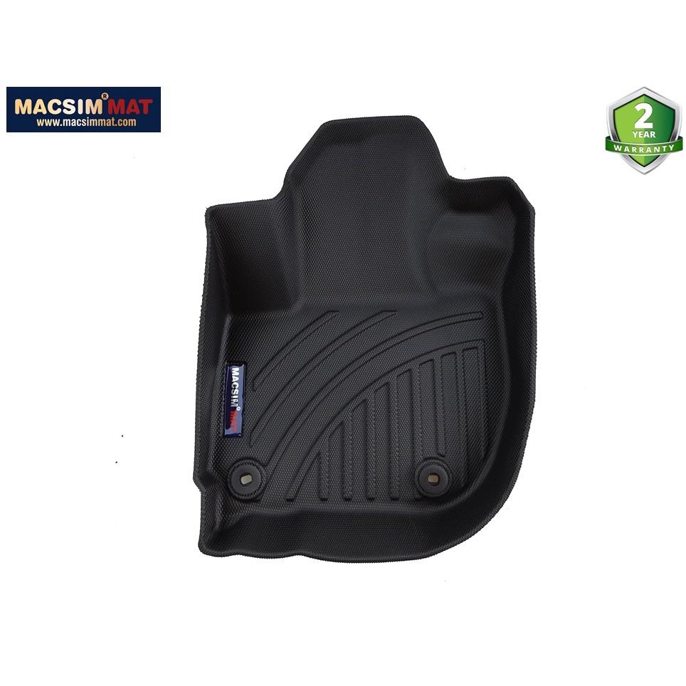 Thảm lót sàn xe ô tô Honda City 2019-đến nay Nhãn hiệu Macsim chất liệu nhựa TPV cao cấp màu đen