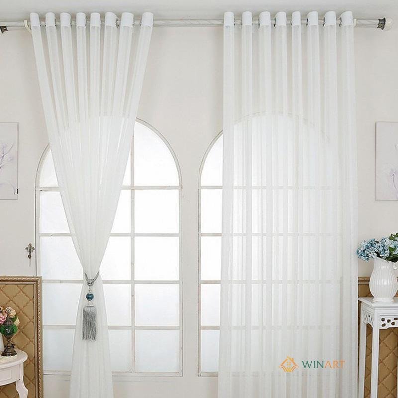 Rèm Vải Voan Trắng Loại 1 Trang Trí Cửa Sổ , Phòng Khách , Phòng Ngủ - Trang Trí Decor Phòng Cực Xinh