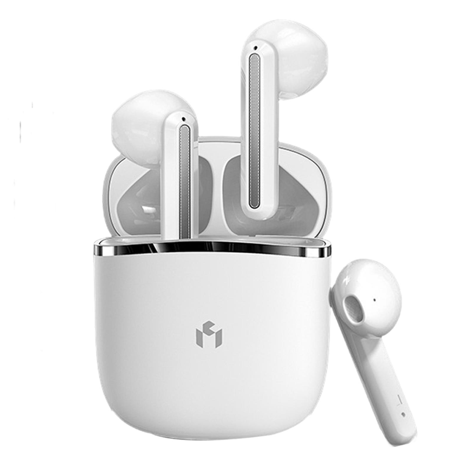 Bluetooth Earphone Touch Control Professional Low Latency for Sport - white,
