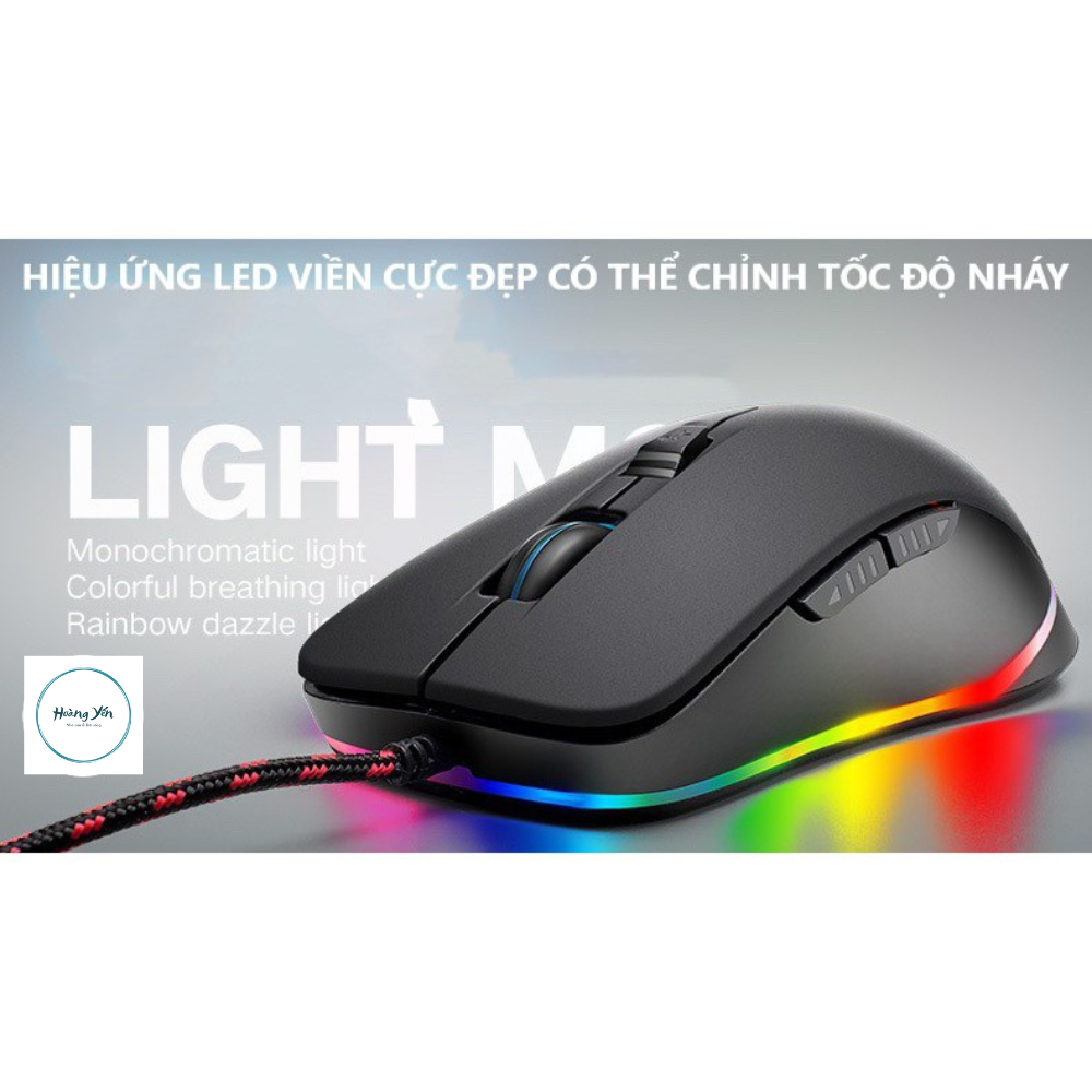 COMBO Bàn Phím Cơ H650 Và Chuột Gaming V6 Led Đổi Màu Siêu Đẹp, Keyboard Led 10 Chế Độ Blue Switch Game