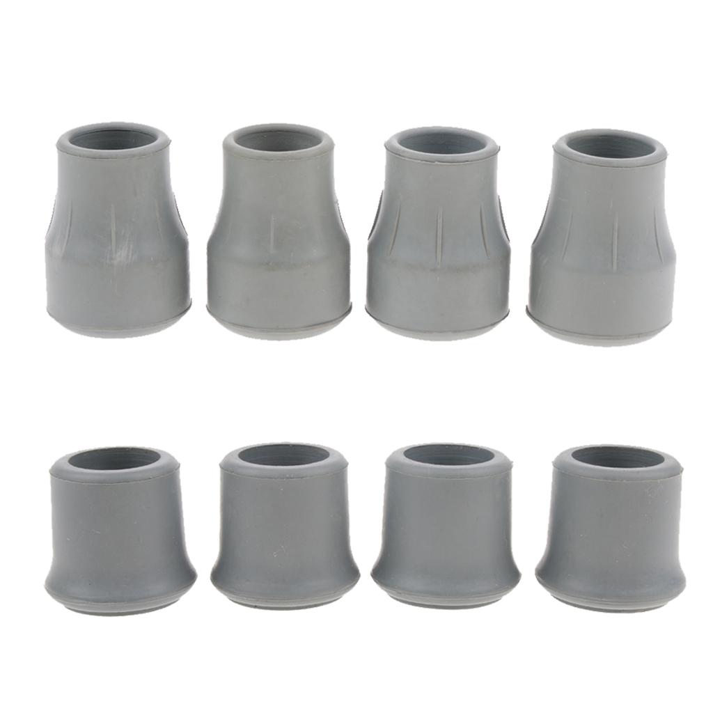 8pcs 22mm Trekking Pole Tip End Rubber Cap Hiking Ferrules