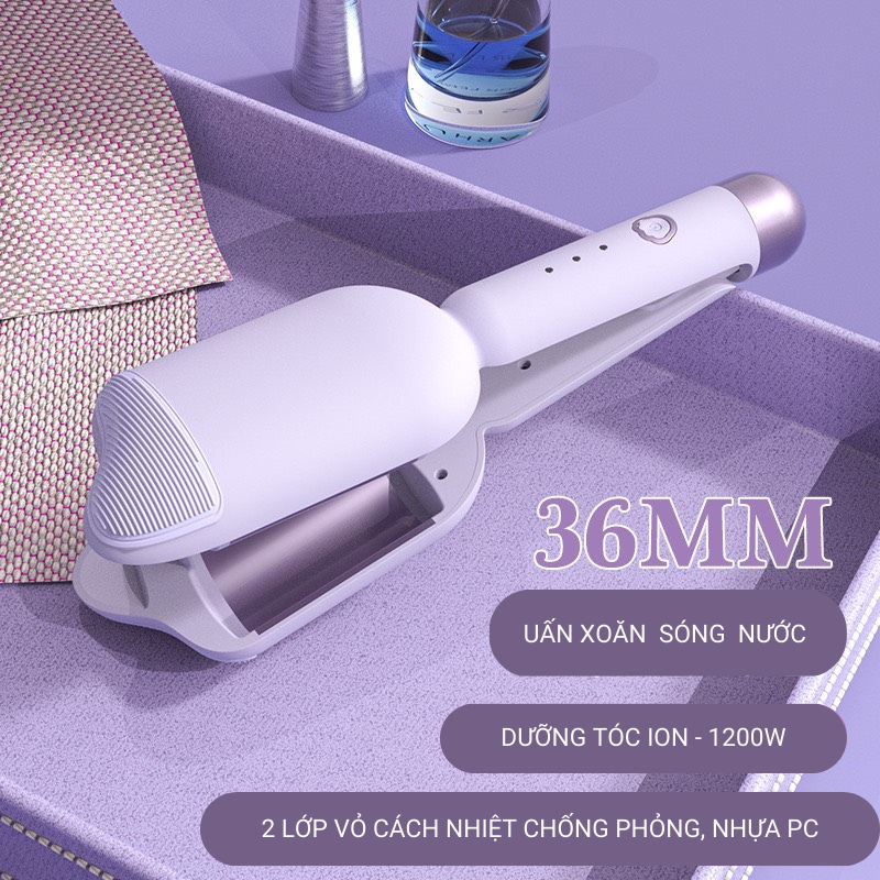 Máy Uấn Tóc Sóng Nước Máy Bấm Tóc Gợn Sóng Dập Xoăn Mẫu Mới 2023 Shine4U