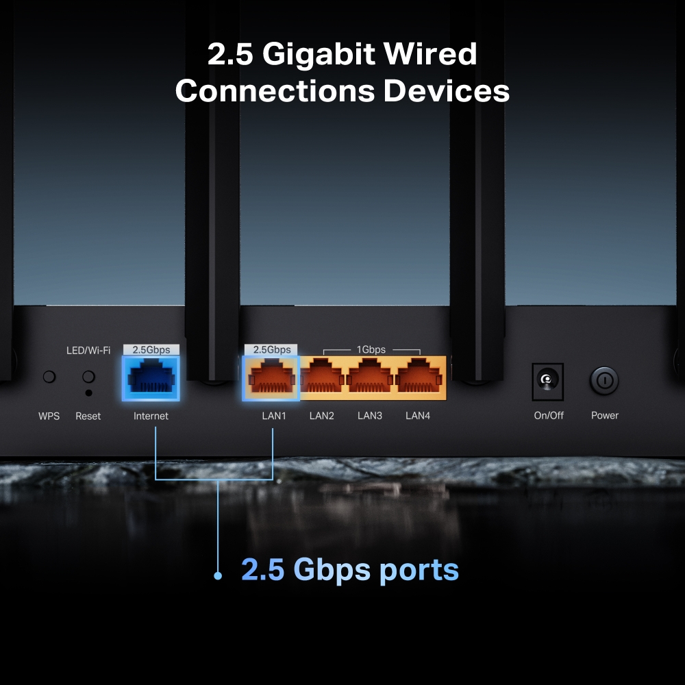 Router WIFI 7 TP-Link BE400 | WIFI 7 BE6500 2 băng tần 2.4 &amp; 5.0 GHz | 6 anten | EasyMesh | App Tether | Bảo hành 2 năm | Hàng Chính Hãng