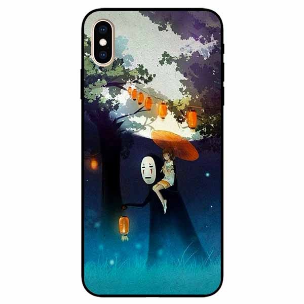 Ốp lưng dành cho Iphone Xs Max mẫu Thiếu Nữ Dù Vàng