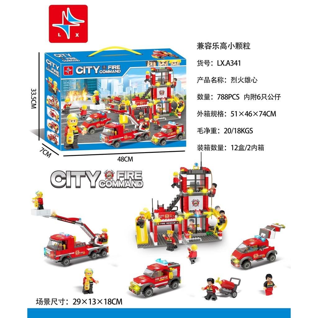 Lắp ráp Ghép Hình CẢNH SẮT CỨU HỎA 788 Chi tiết LX. A341
