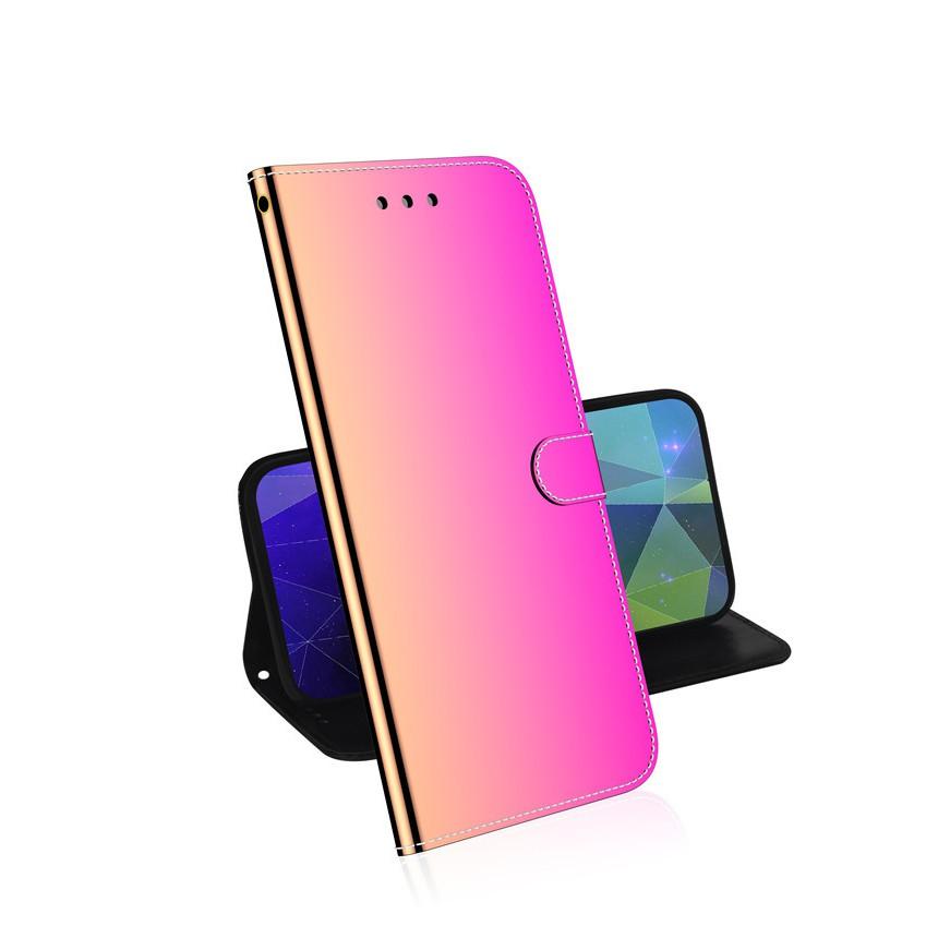 Bao da điện thoại nắp lật dạng gương sang trọng cho Samsung Galaxy A01 A11 A21 A31 A41 A51 A71 M31