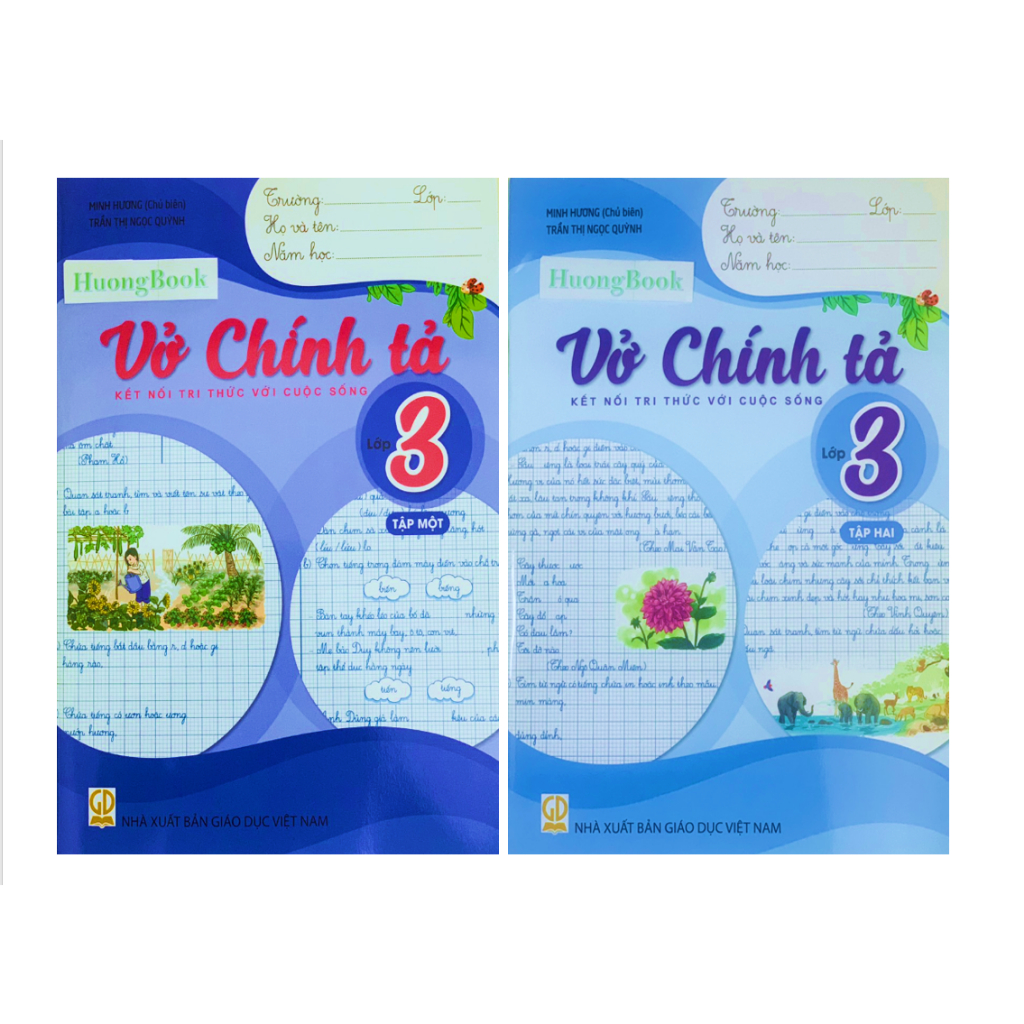 Sách - Combo 2 cuốn Vở luyện viết chính tả 3 ( kết nối tri thức ) - BT