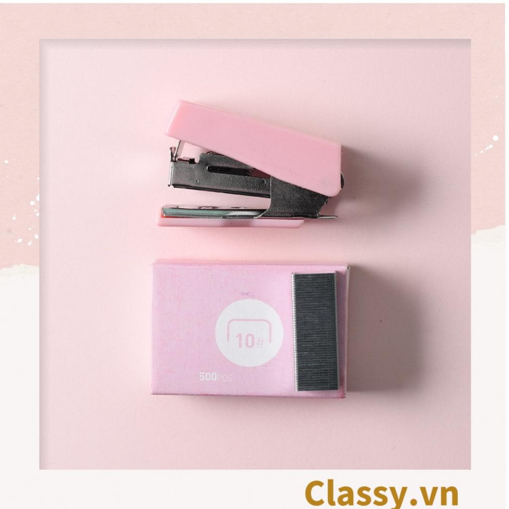 Ghim bấm giấy mini Classy cỡ nhỏ 3.9x1.6x2.7CM, nhiều màu đa dạng có thể dùng làm móc khóa PK1216