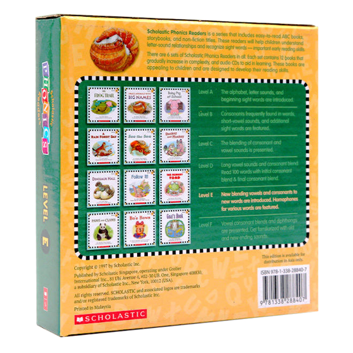 [Hàng thanh lý miễn đổi trả] Scholastic Phonics Readers E (With Cd)