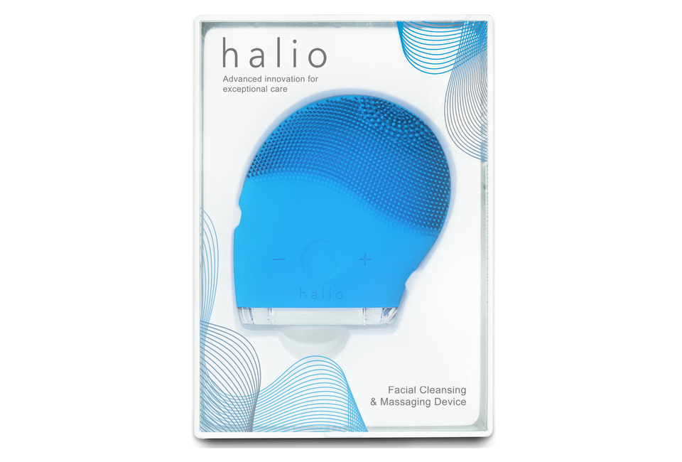 Combo Máy Tăm Nước Halio UltraClean Blue, Máy Rửa Mặt Halio Originals, Bàn Chải Điện Halio PRO Midnight Blue