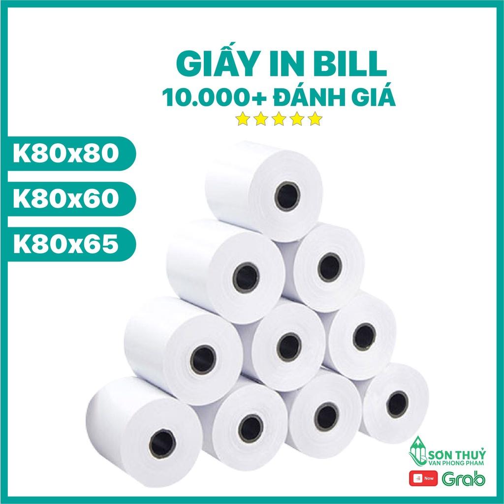 GIẤY IN NHIỆT K80, POS, Taxi, Cafe, Hóa Đơn Siêu Thị, Quán Ăn, Karaoke, Shop Quần Áo Nam Nữ- Giấy In Bill