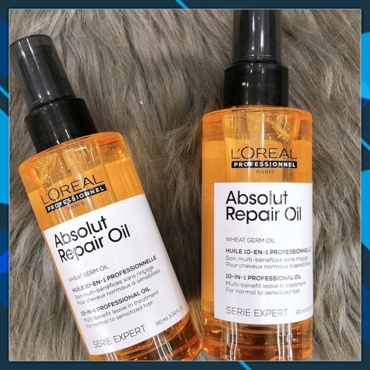 Tinh dầu dưỡng tóc L'OREAL PRO SERIE EXPERT Absolut Repair Oil 10-in-1 Professional Oil 90ml