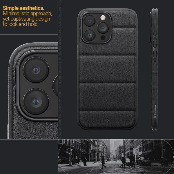 Ốp lưng cho iPhone 15 Pro/ 15 Pro Max Spigen Caseology Athlex Active Black - Hàng chính hãng