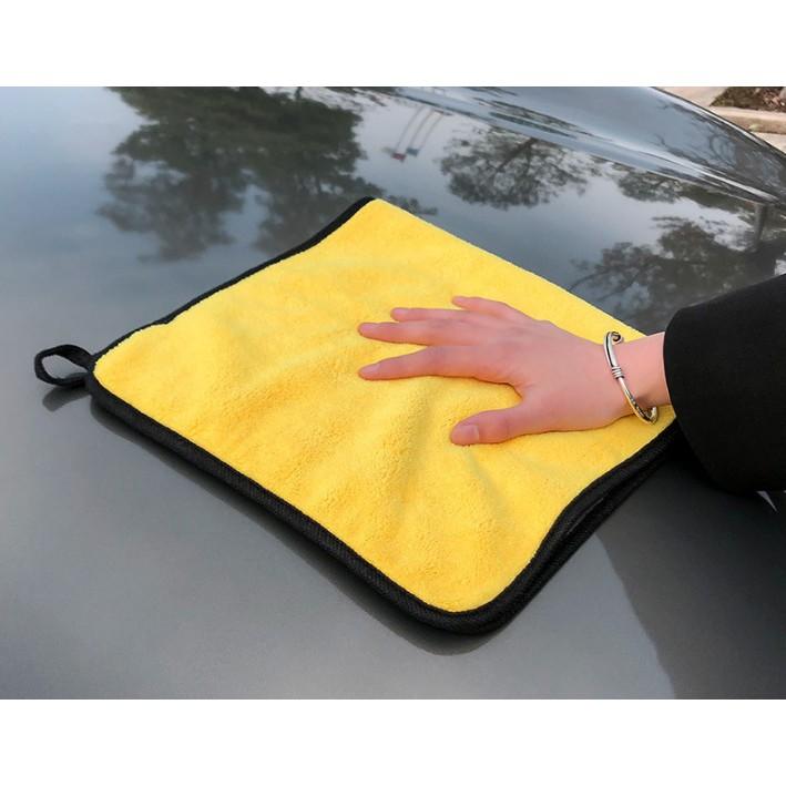 Loại 1 Khăn lau xe ô tô 2 mặt cao cấp sợi Microfiber