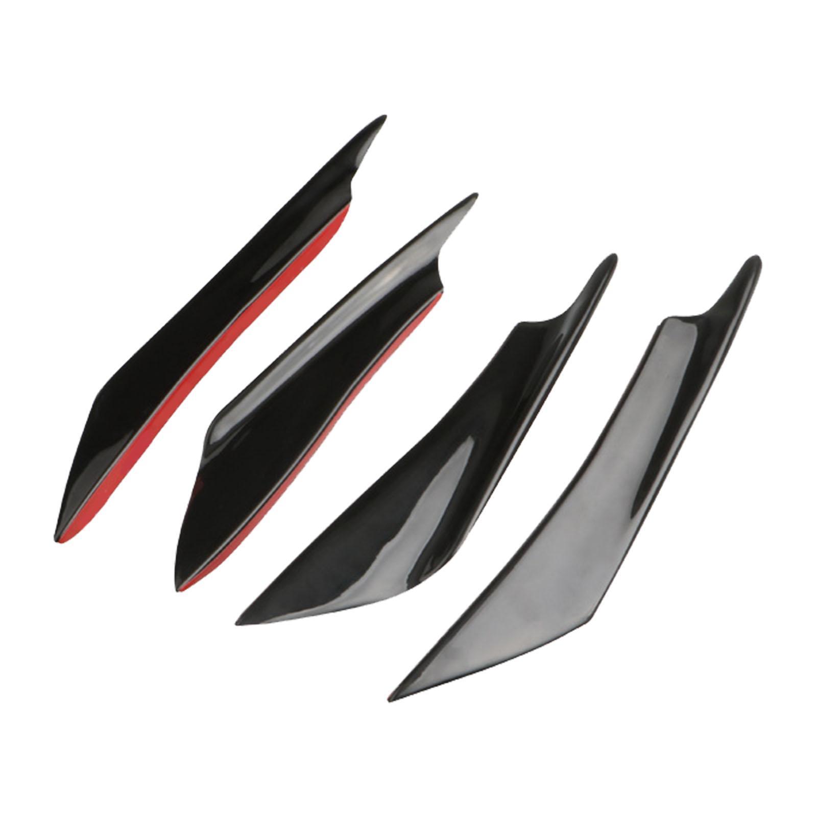 4 Pieces Front Bumper Diffuser Accessory for Attachment Car Replacement