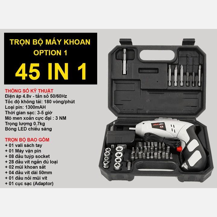 Máy bắt vít, vặn vít 4.8V - Sạc điện được, Cầm tay