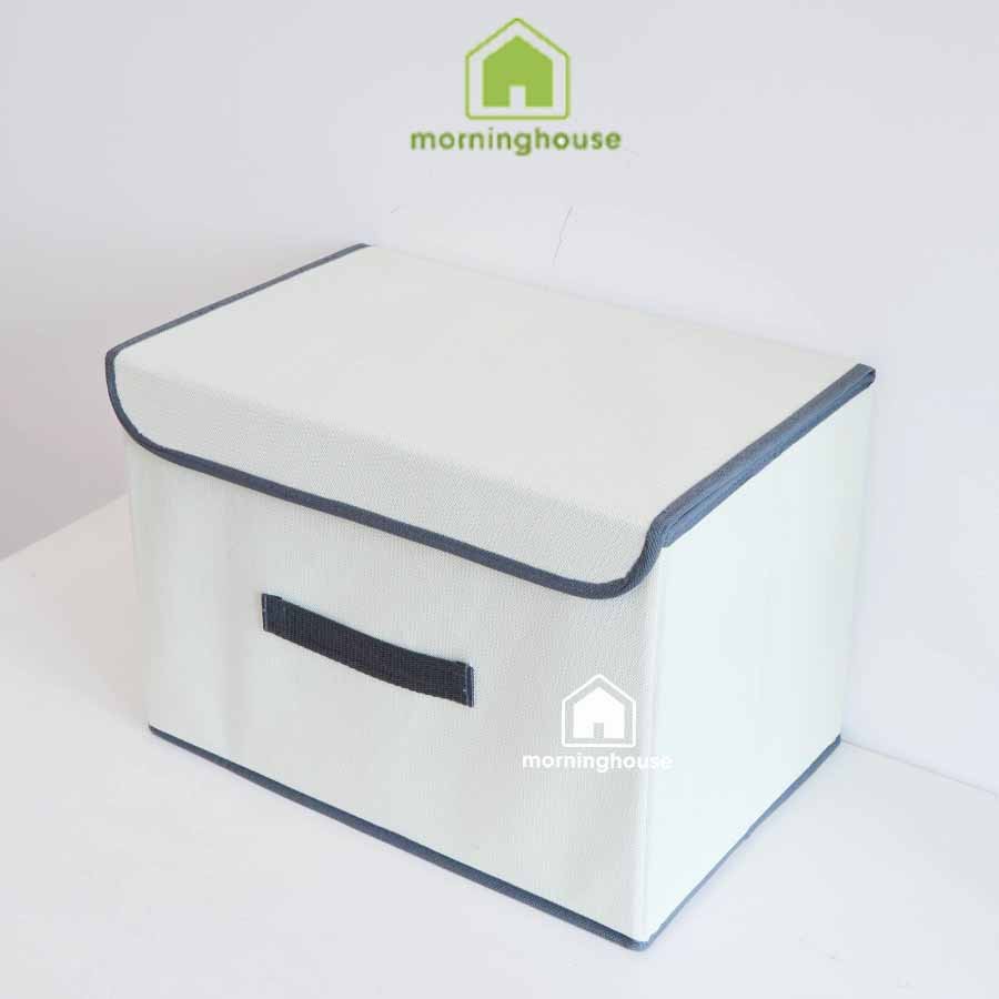 Hộp đựng quần áo gấp gọn có nắp Màu kem Morning House  - SIZE S