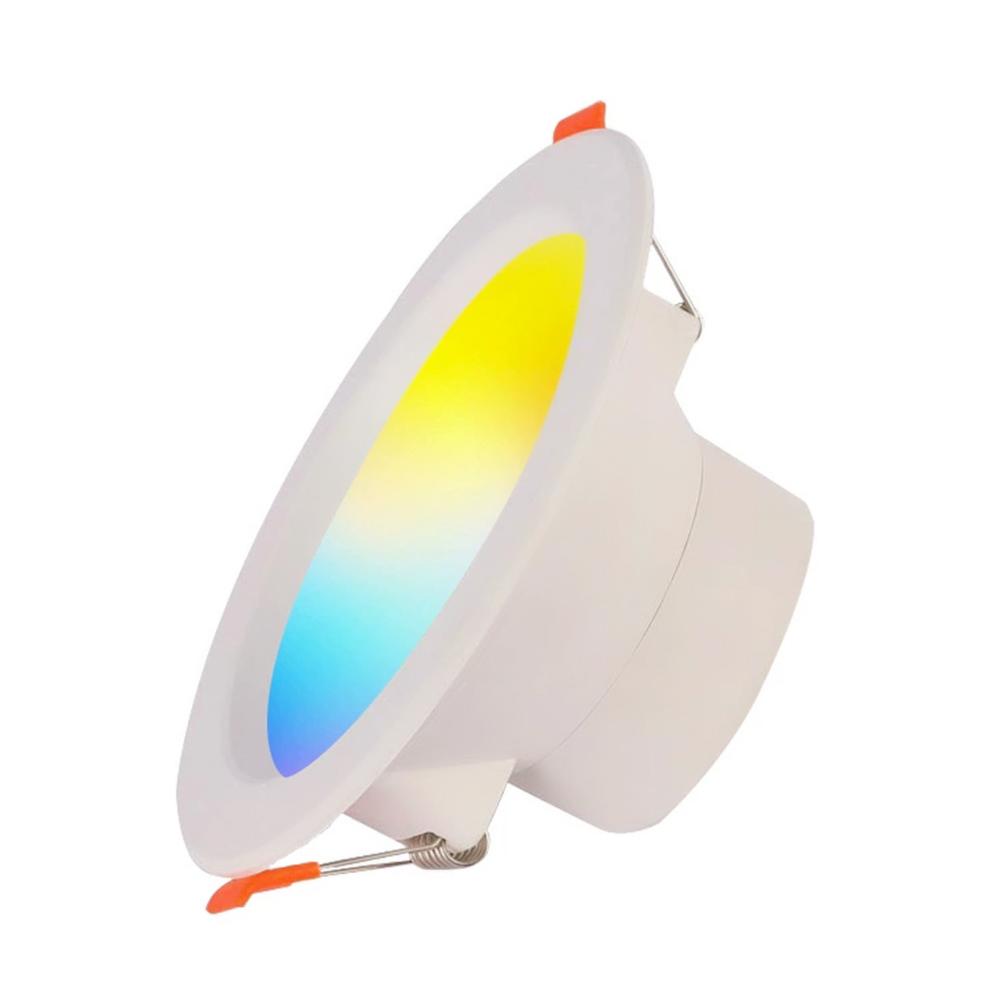 LED Dimming Downlight RGB Multi-color Lights Spot Light Timing Dimmable Eye-comfort Lamp Works With Tuya Google Assistant Alexa