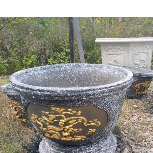 Khuôn chậu tròn rộng 50 cm không chân Nhựa abs