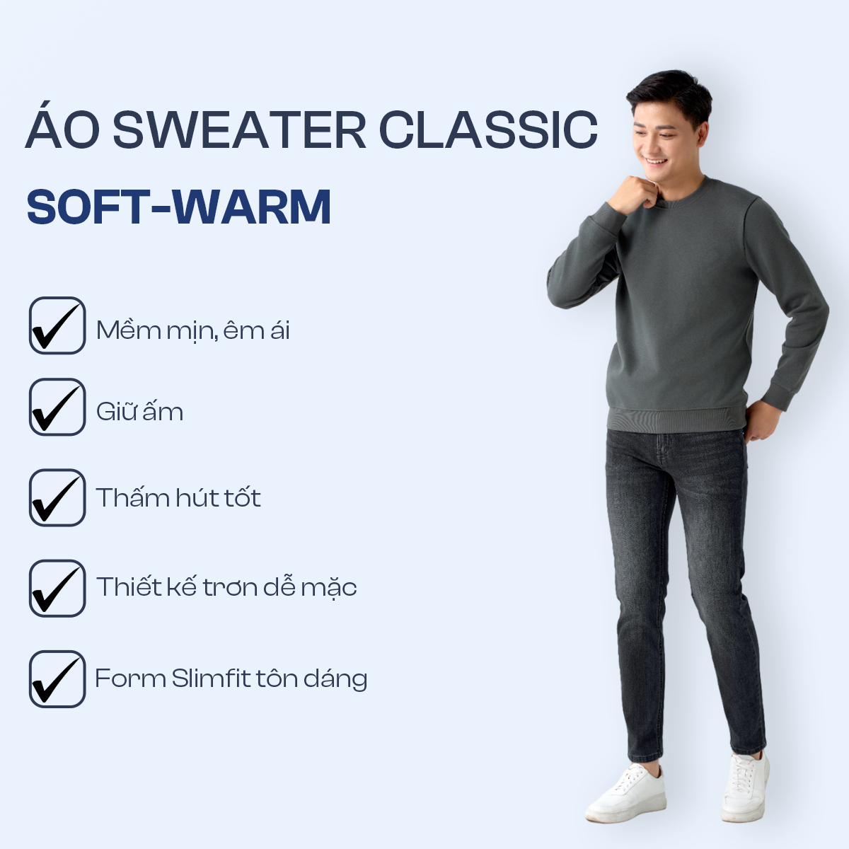 Áo Thun Ấm Tay Dài Nam 5S FASHION Soft-Warm Chất Nỉ Mềm Mịn, Dày Dặn, Trơn Basic Dễ Mặc (ANI24027)