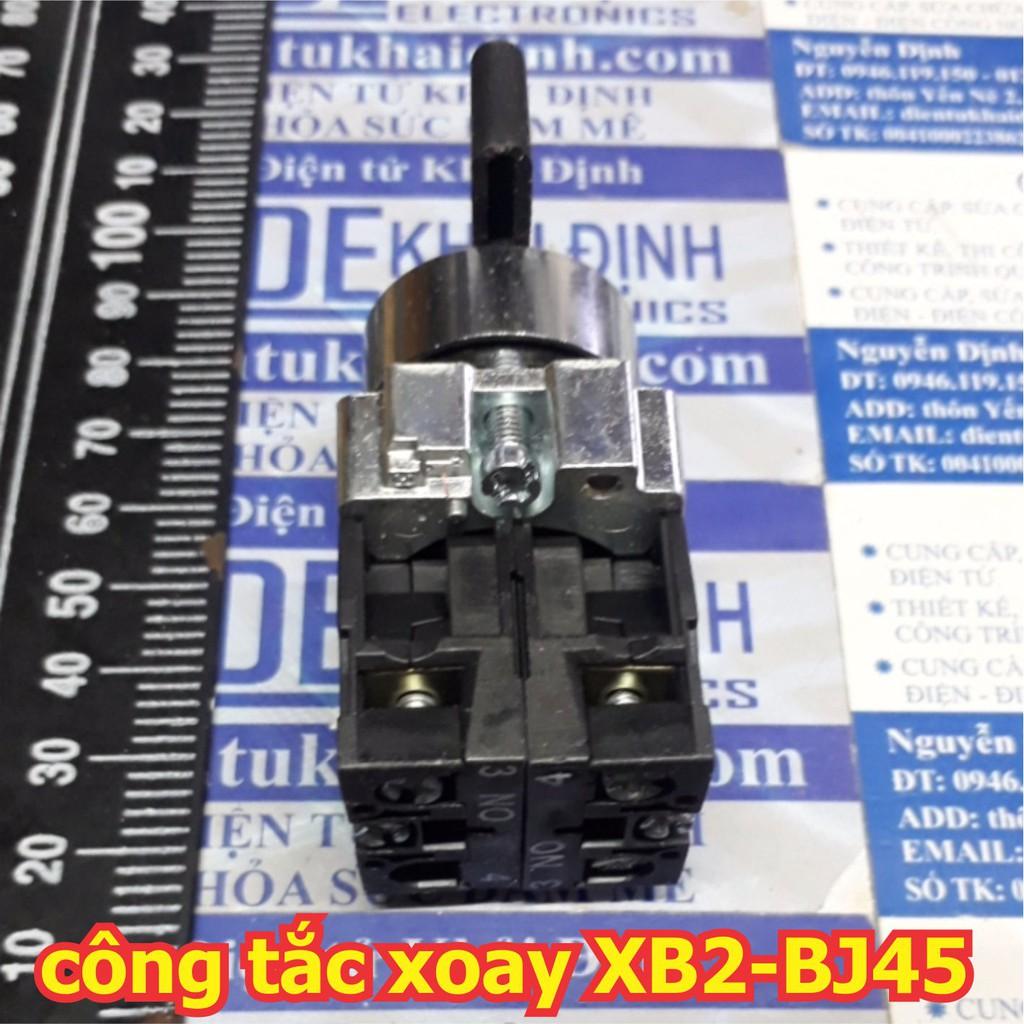Công tắc xoay tủ điện RESET, không giữ, 1 chiều, 1 thường mở, 1 thường đóng, phi 22mm, cần dài, XB2-BD45 kde5622