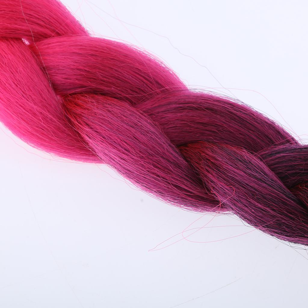 Braids Gradient Ramp Ponytail Motorcycle    Hair 24" #1