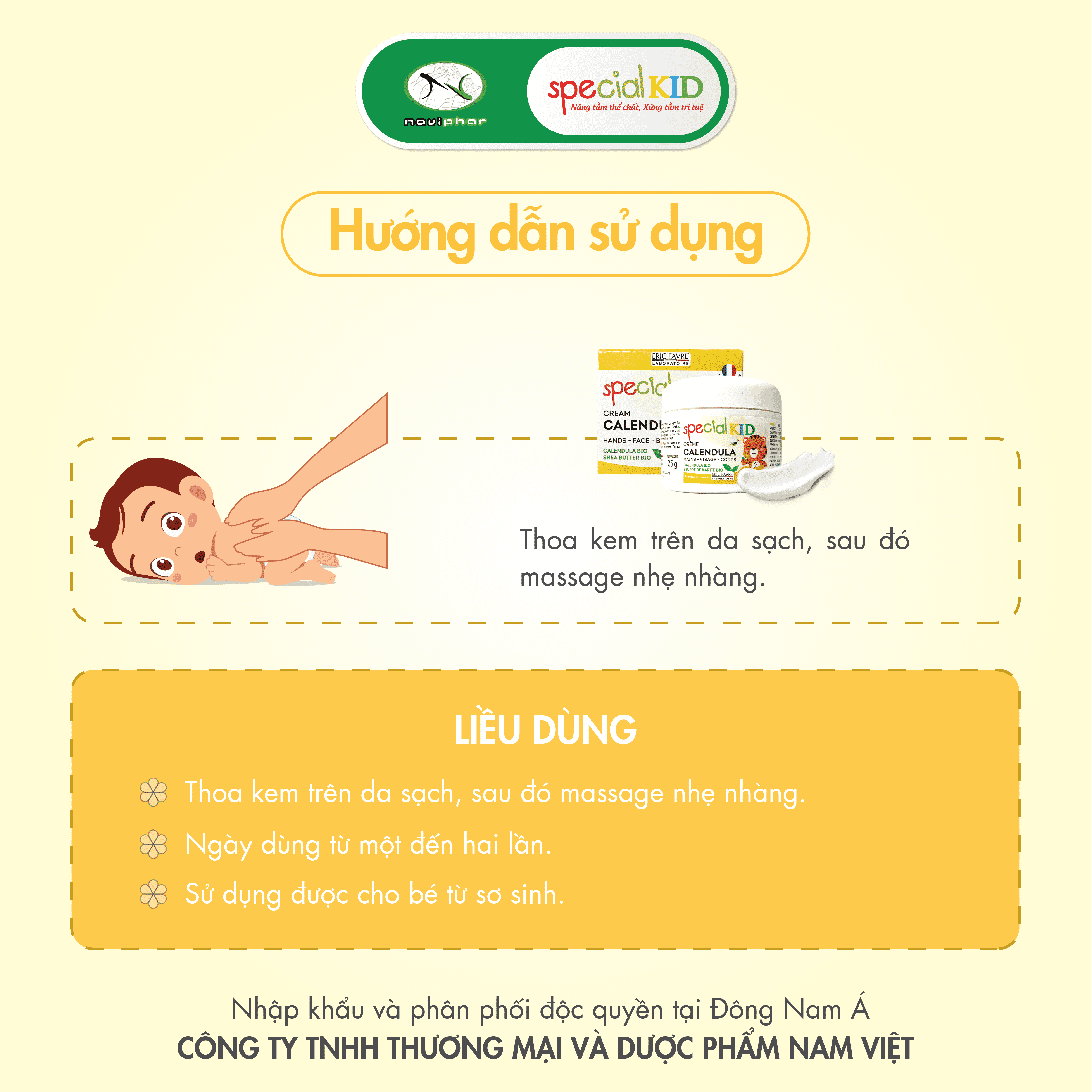Kem dưỡng da giúp cung cấp độ ẩm, làm mềm da, mịn da - Special Kid Calendula Cream