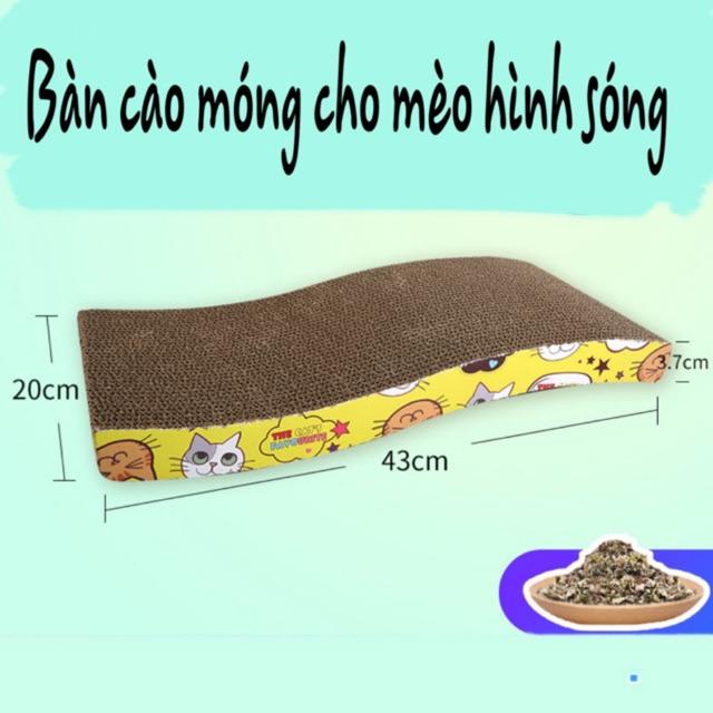 Bàn mài móng cho mèo tặng 1 túi cỏ mèo