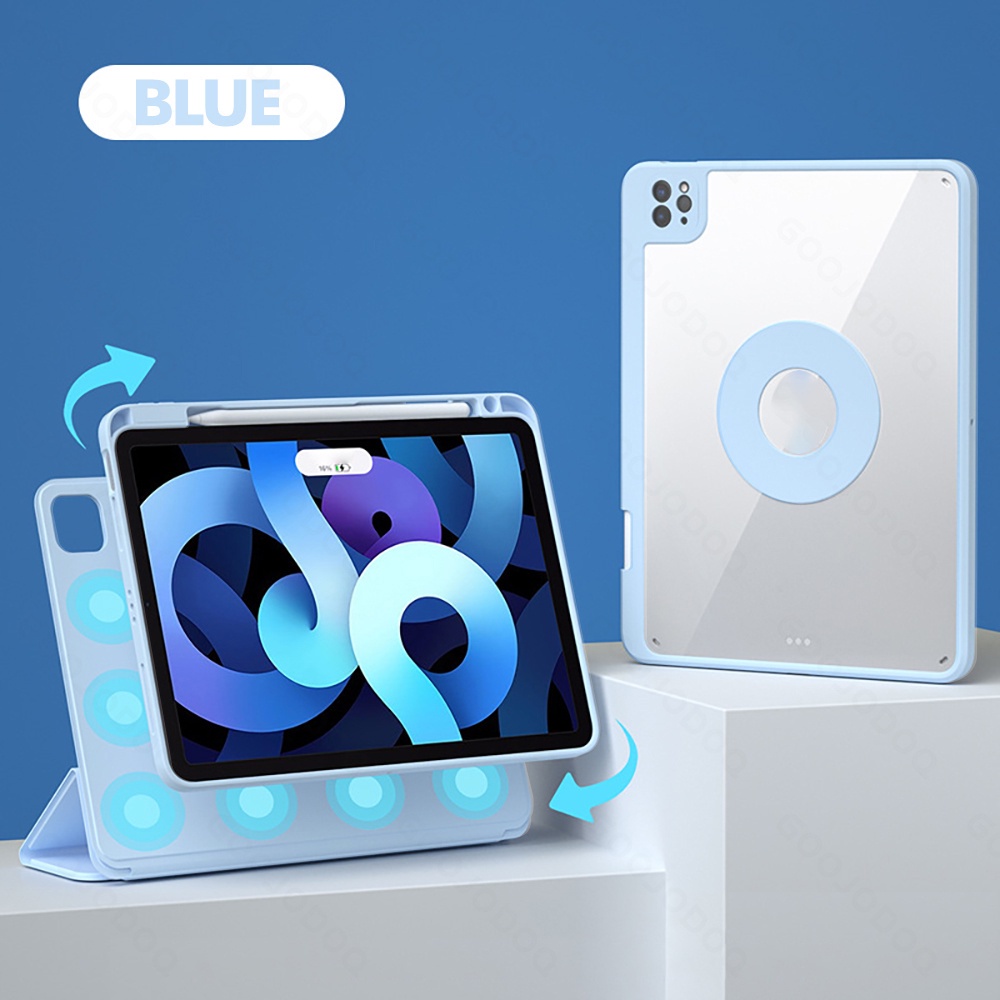A5674 - Bao da máy nâng cấp dành cho IPad 9th 8th Gen 10.2 Air 4/5 Pro 11 Có thể tháo rời từ tính với hộp đựng bút chì