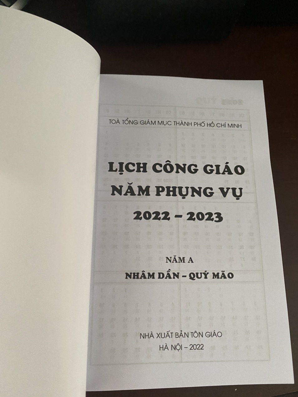 Lịch rao – Những ngày lễ công giáo 2023