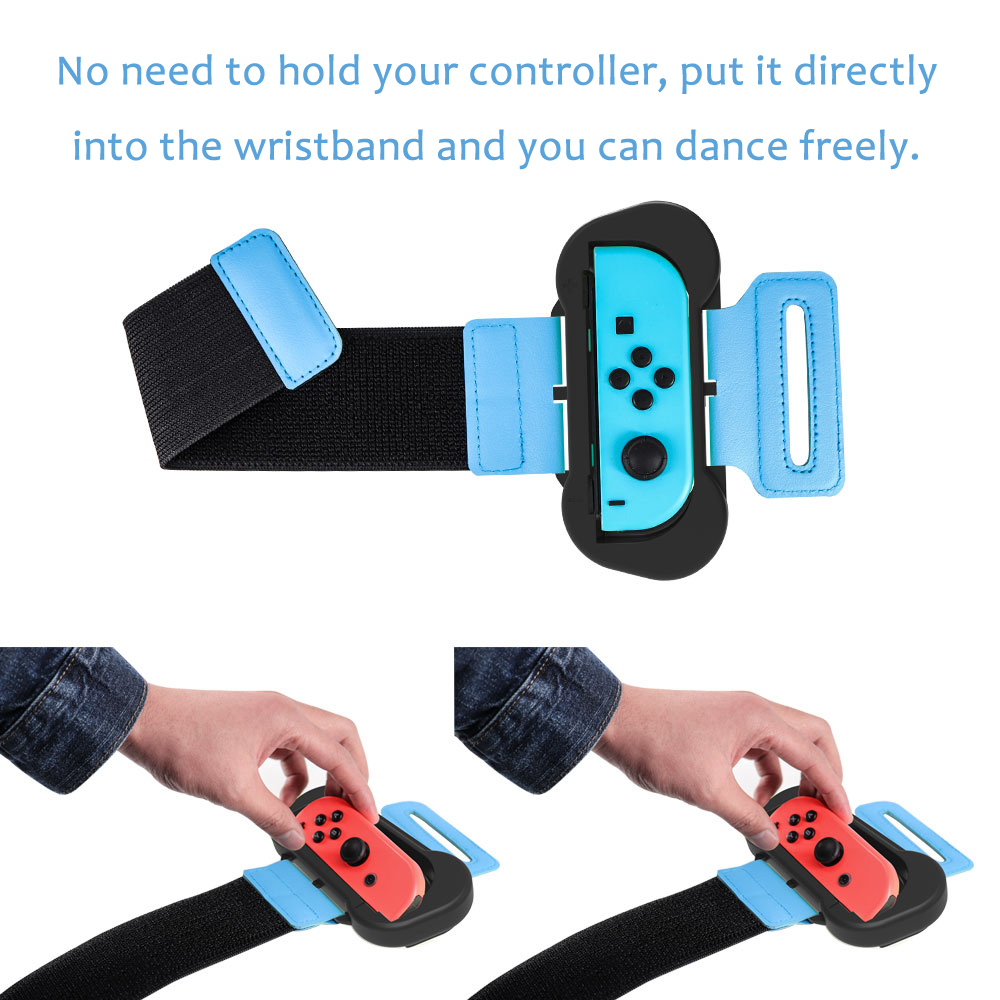 2 Chiếc Dây Đeo Cổ Tay Nylon Tương Thích Với Nintendo Switch Joy-Con Có Thể Điều Chỉnh