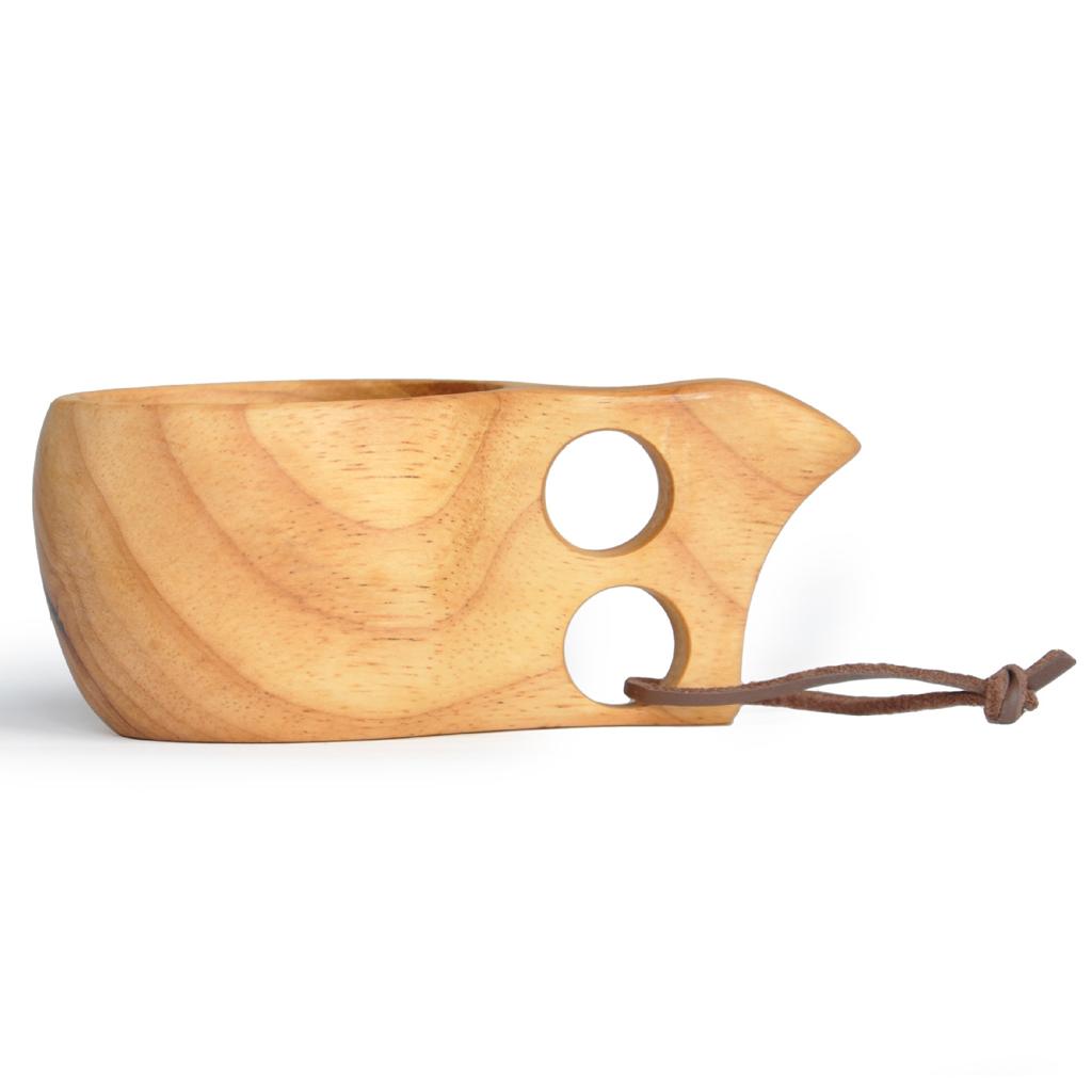 3X Wooden Cup Handmade Coffee Tea Beer Juice Milk Mug Drink 15*9*5.5cm