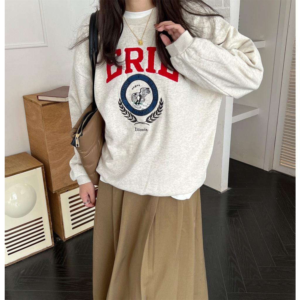 Áo Sweater Nỉ Unisex Nam Nữ Dáng Thụng ERIE In Hình