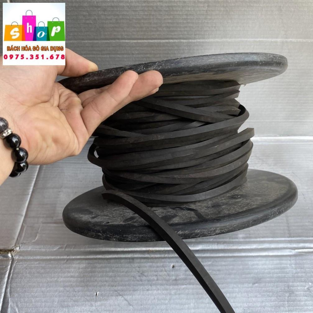 Dây Chun Buộc Hàng Bản Vuông Màu Đen Chiều dài bán theo nhu cầu