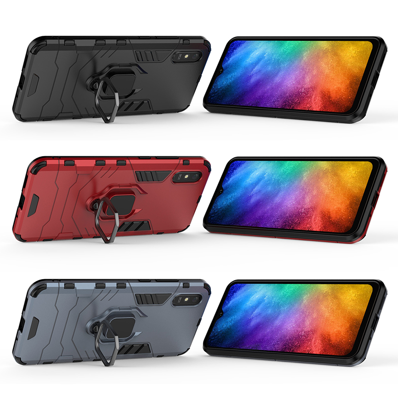 Ốp lưng cho Xiaomi Redmi 9A iRON - MAN IRING Nhựa PC cứng viền dẻo chống sốc