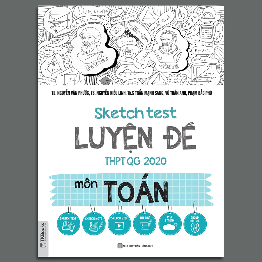 Combo luyện thi khối D1: Sketch Test Luyện Đề THPT QG 2020 môn Toán, Ngữ Văn, Tiếng Anh