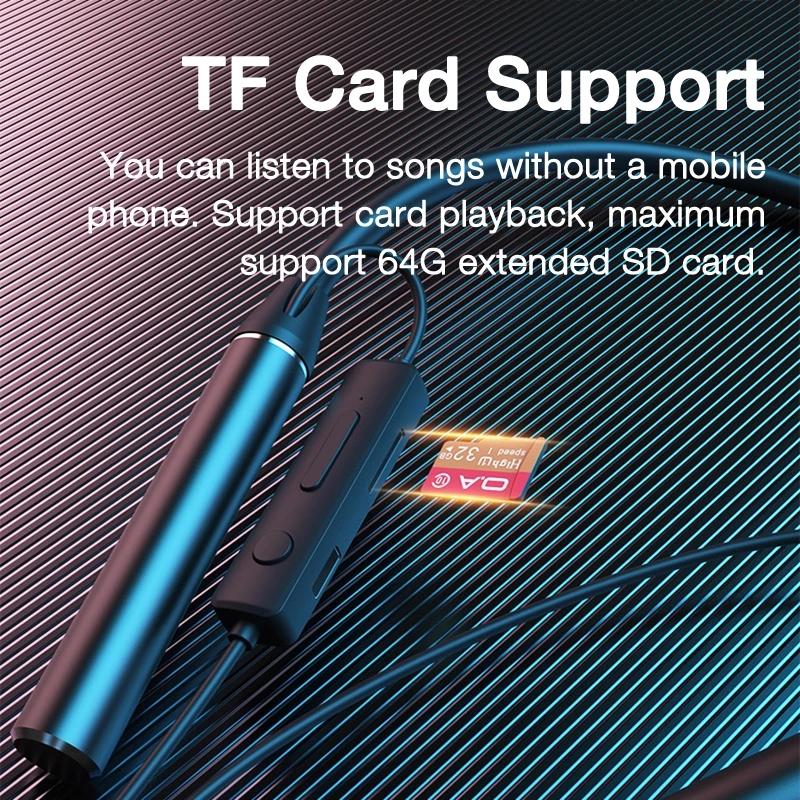 Gusima TWS 80 Giờ Tai Nghe Nhét Tai Bluetooth Tai Nghe Chạy Bass Tai Nghe Nhét Tai Không Dây Có Mic Stereo Cổ Thể Thao Tai Nghe Thẻ TF